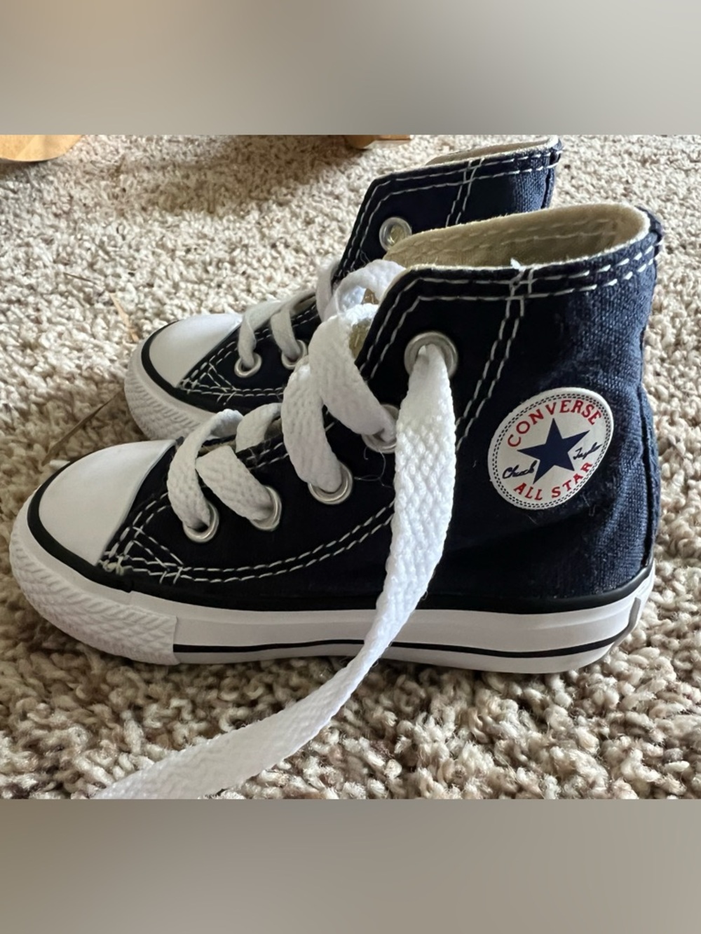 Converse Kids Black and White High-Top Sneakers